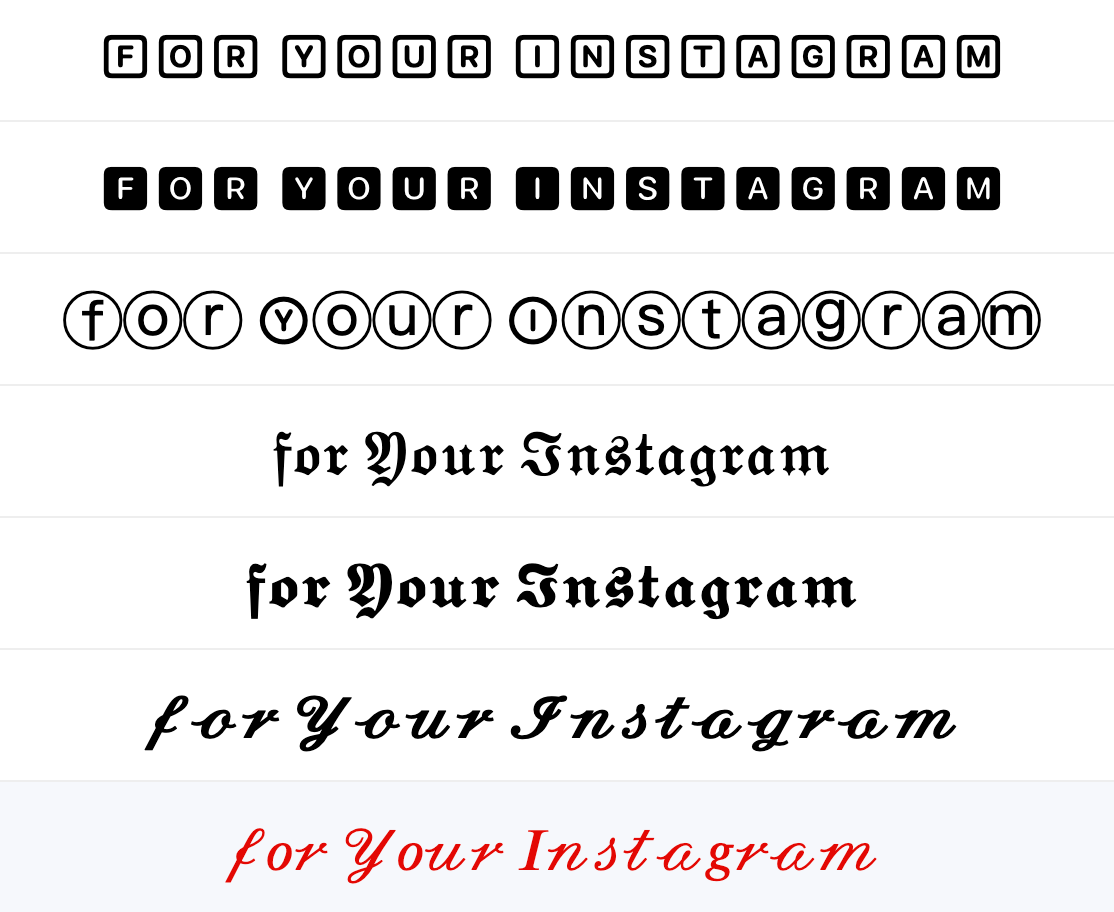 Stylish Fonts For Instagram ➜#𝟙😍⚡ Copy ✂ ⓐⓝⓓ Paste 💕