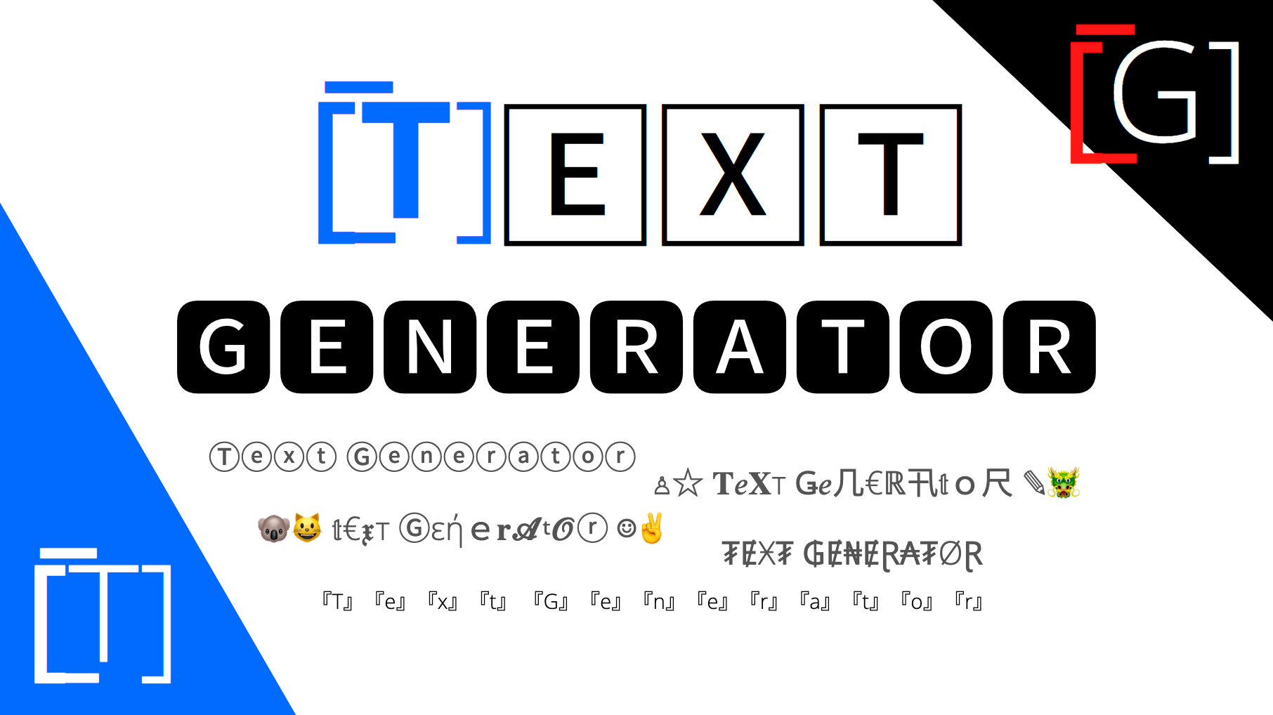 Text Generator 1 Text Font